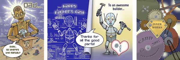 Robo Dad Fathers Day Card Thumb