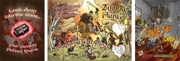 Personalized Zombie General Birthday Card