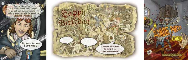 Personalized Zombie General Birthday Card