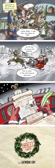Christmas upgrade card example