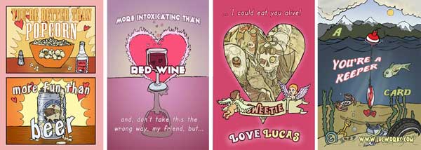 Personalized Valentines day cards